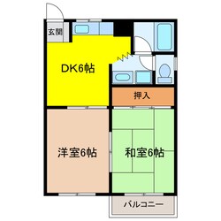 ハイツ西ノ原の物件間取画像